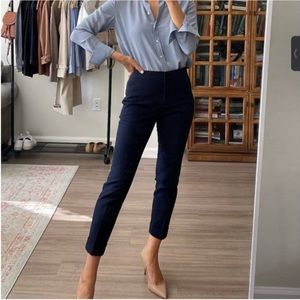 J crew high rise cameron pant 4 season stretch navy blue